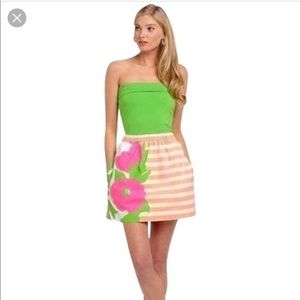 LILLY PULITZER STRAPLESS FLEUR DRESS